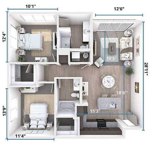 Floor plan B1