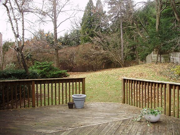 Open Back Yard with Deck