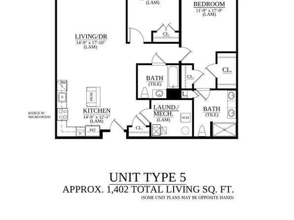 UNIT TYPE 5 Plan, Springside Lofts 55+