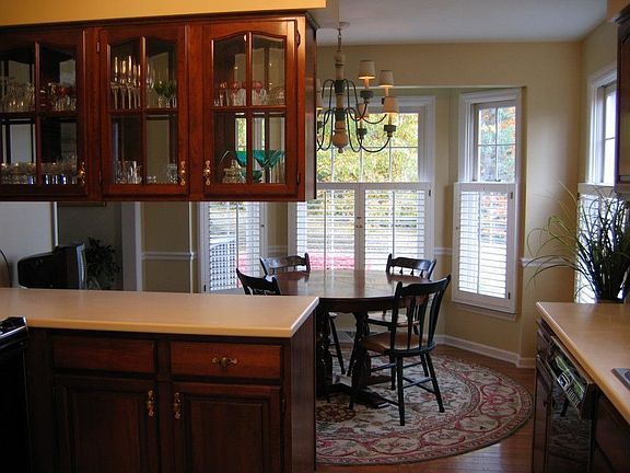 Kitchen with Beautiful Cabinetry, Open to Breakfast Nook