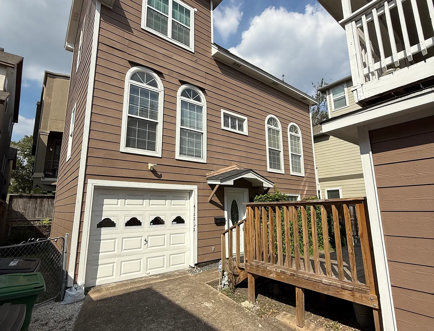 Outside view of townhome