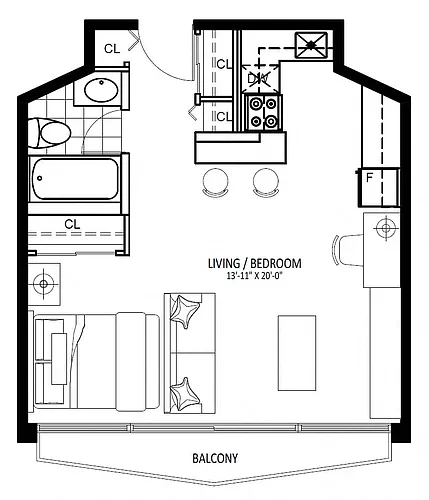 Floor plan 1355 West 14th - Plan A