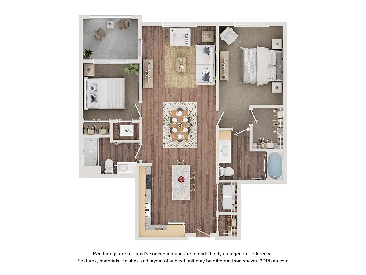 Floor plan 2C