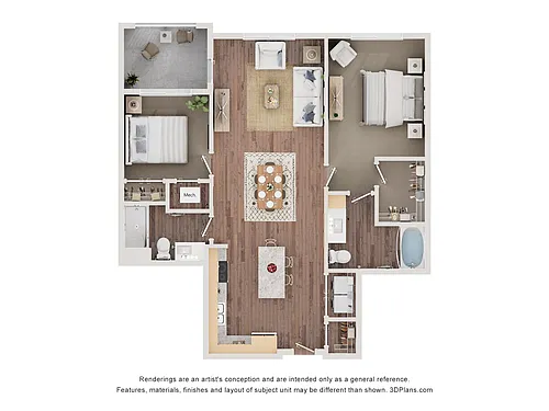 Floor plan 2C