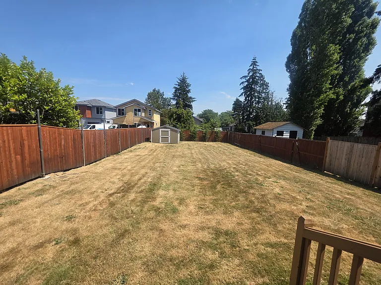 Large yard