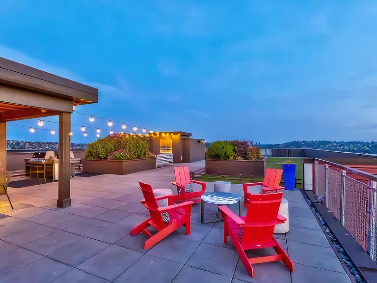 Outdoors Open Air Party Patio with Fire Pits and Seating Areas