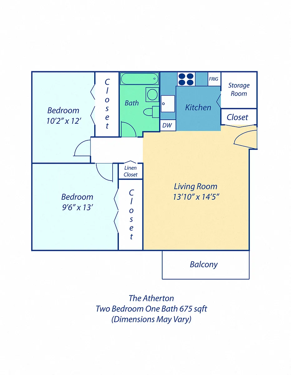 Floor plan Two Bedroom