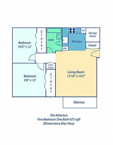 Floor plan Two Bedroom