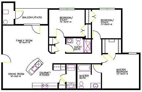 Floor plan The Halstead