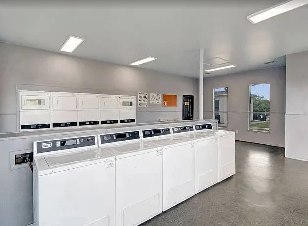 Laundry center on-site for resident convenience