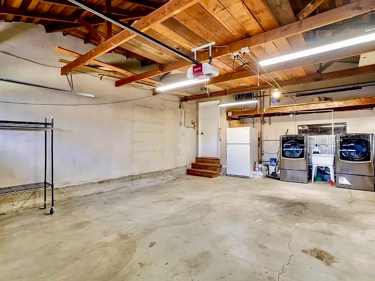 Washer and dryer in garage