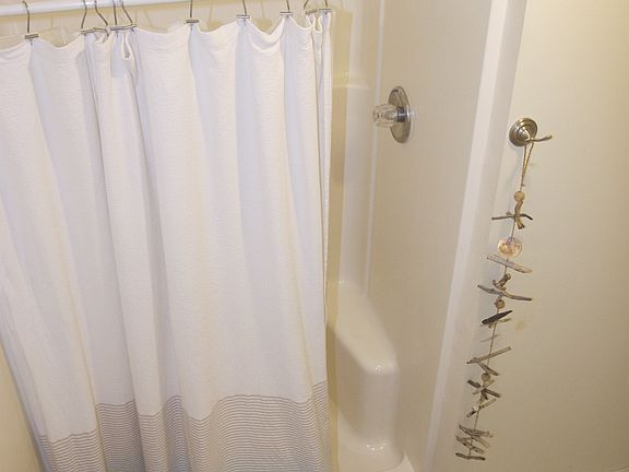 Stand-up shower with (2) built-in seats, brand new shower kit with removable shower head