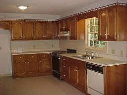 Kitchen with Stained Cabinets 