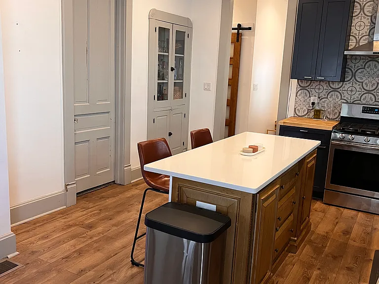 Kitchen with door to Bedroom #2