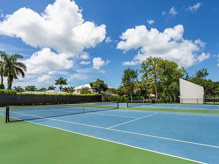 Park across the street with tennis court