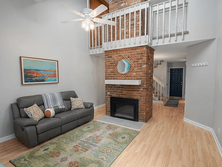 Living room from front door
