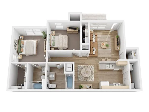 Floor plan Clayton 2A