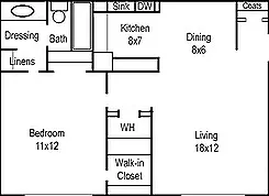 one bedroom layout one bedroom layout