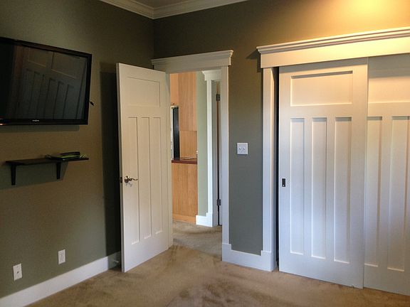 Bedroon has wall-mounted TV (optional)