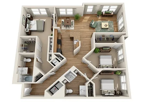Floor plan Grenoble