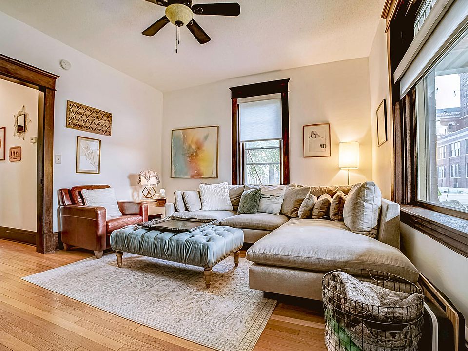 Living room with large picture window