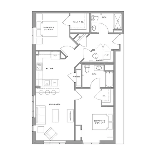 Floor plan 2BR7