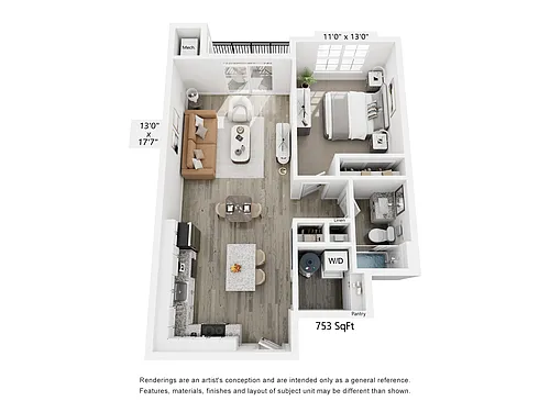 Floor plan The Francis 1