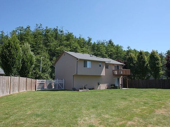 Fully fenced back yard