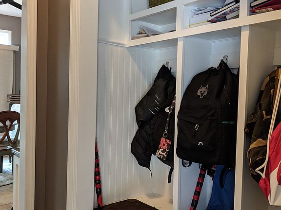 New mud room with lockers