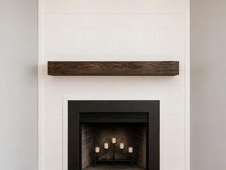 Shiplap accent wall