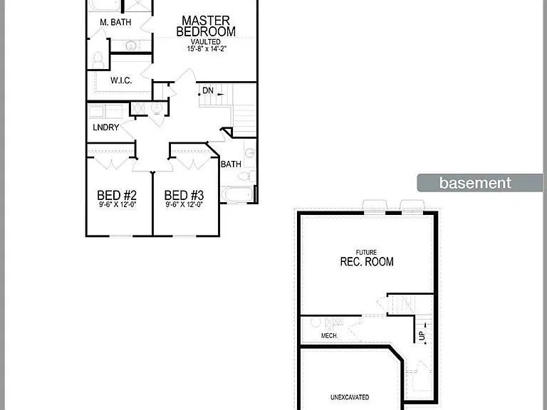 Floor plan (upper level & baselent)