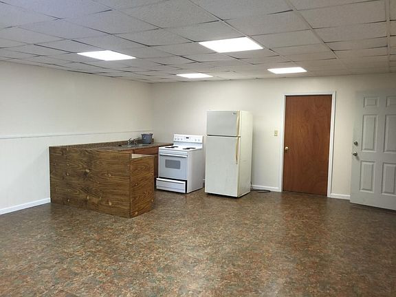 living area and kitchen