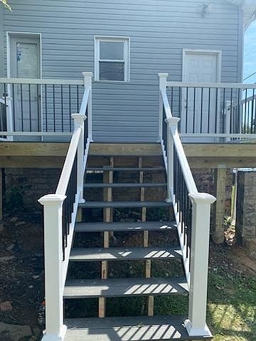 Entry way to deck, Storage on left, Entry door on right