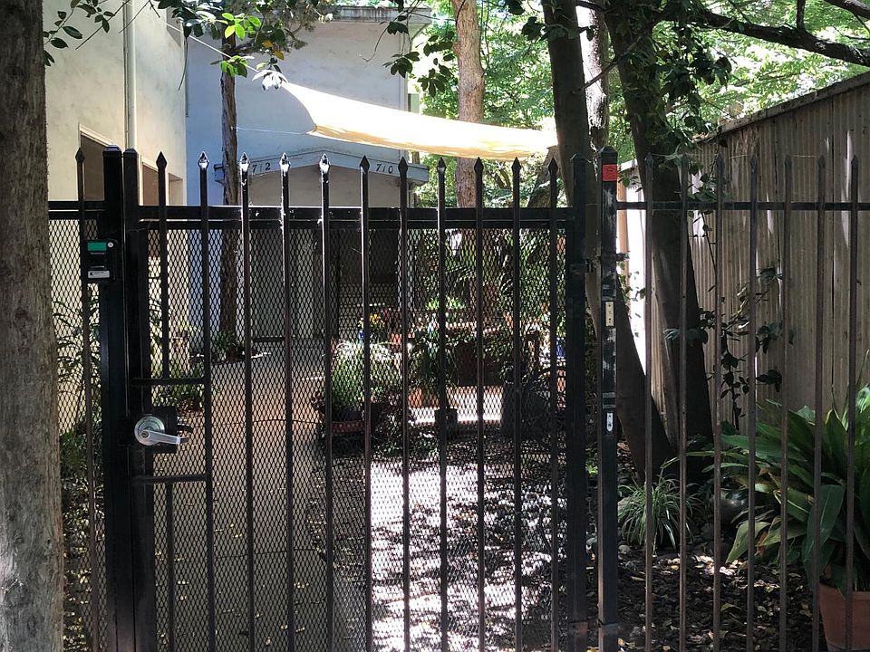 Gated entrance to apartment.