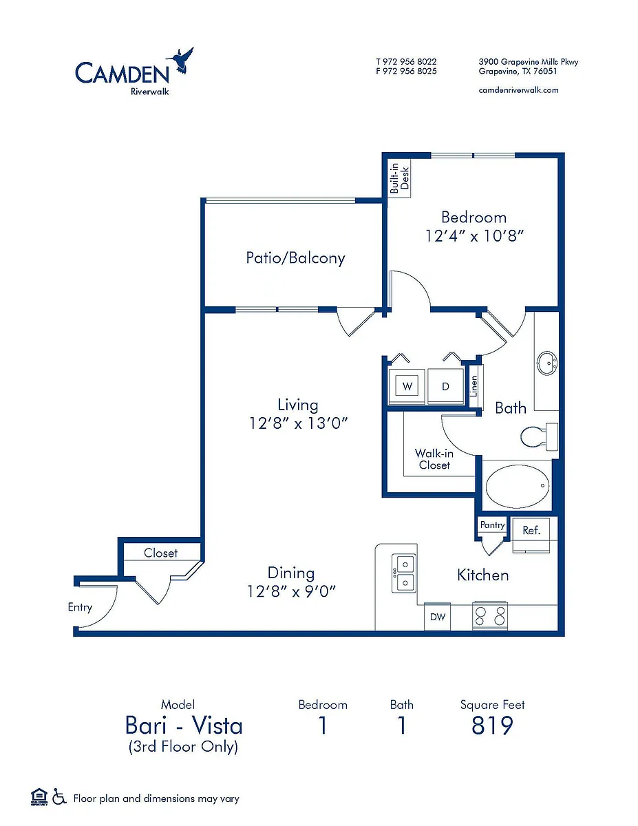 Floor plan Bari Vista