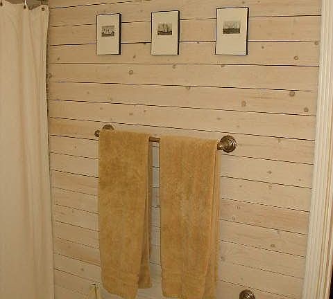 Whitewashed Pine Walls