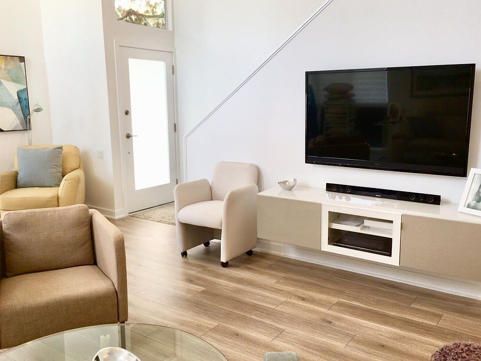 Large light filled living room. 