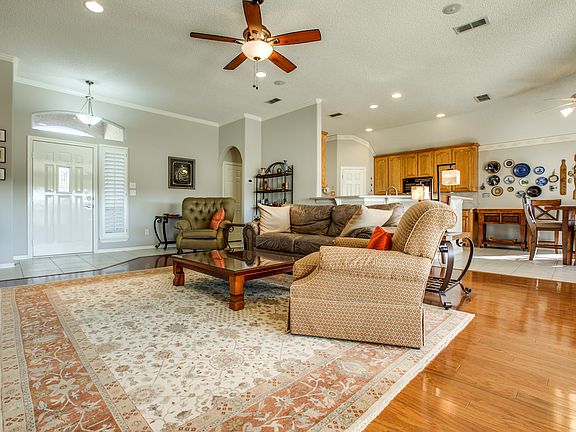View of kitchen from living