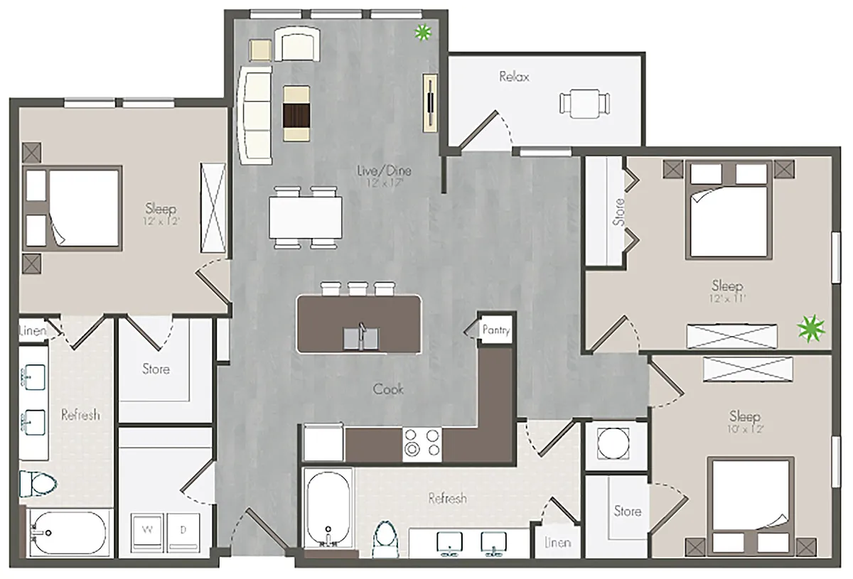 Floor plan Fillmore
