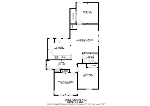 Floor plan Three Bedroom