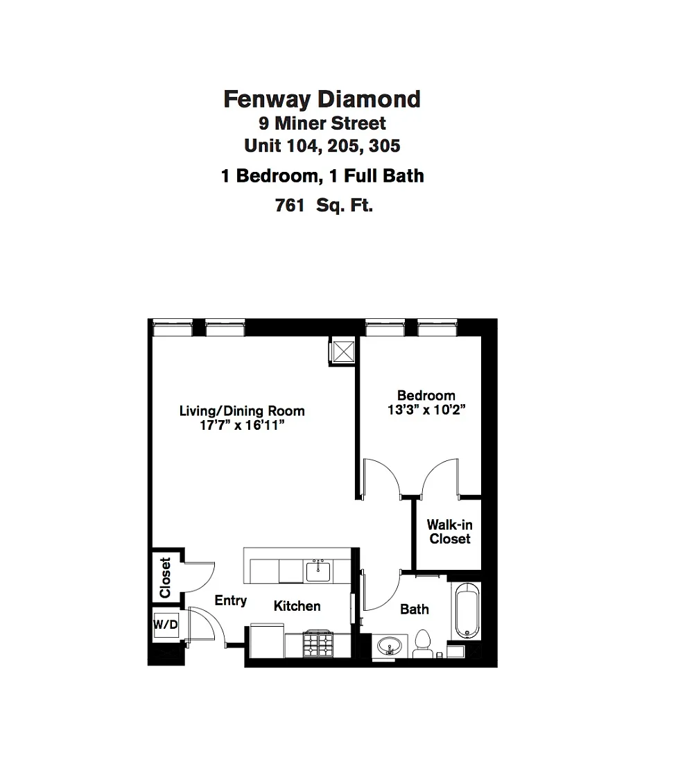Floor plan Large 1 bed - September