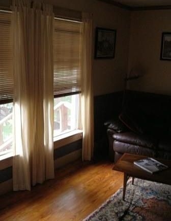 Living Room -Restored Long Leaf Pine Original Flooring