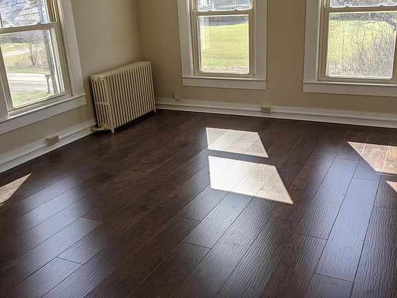 Living Room with new wood flooring