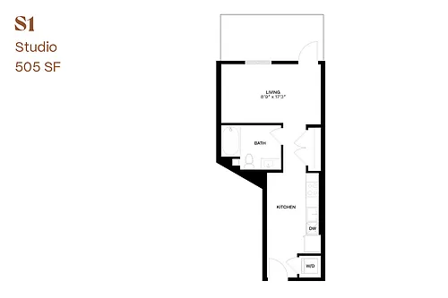 Floor plan Studio S1