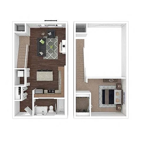Floor plan 1G w/ Balcony