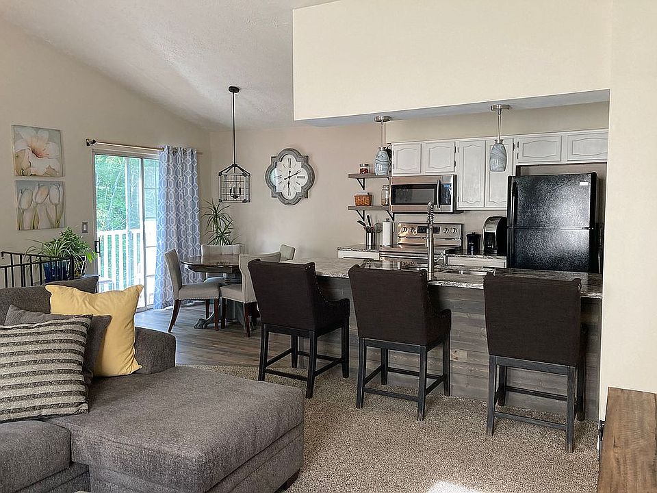 Open concept kitchen.