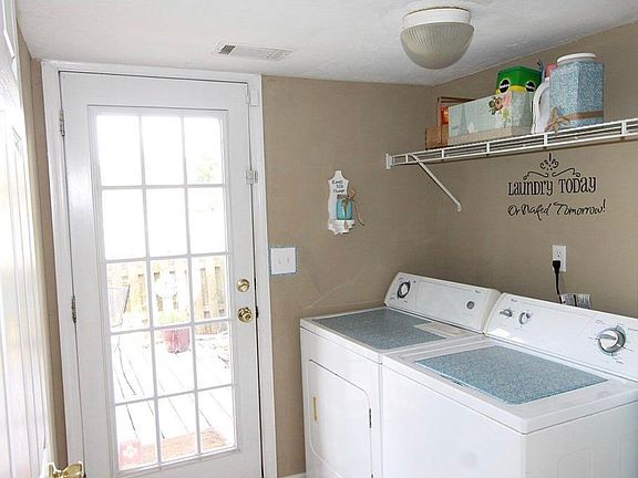 Laundry room on 1st floor which leads to outdoor patio