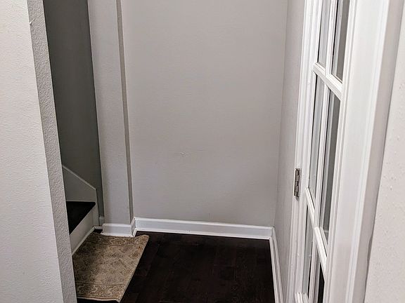 Front door to first floor landing area