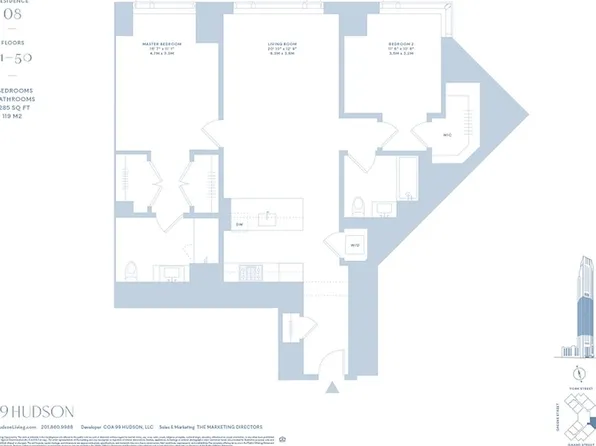 99 Hudson St #2608, Jersey City, NJ 07302
