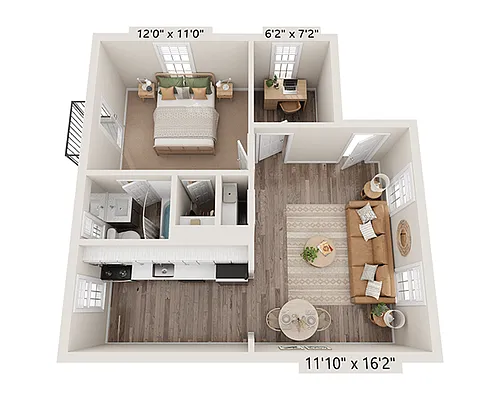 Floor plan Plan A1ED